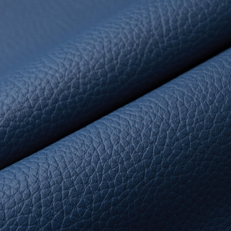 Galaxy Denim - Blue Leather Upholstery Fabric 