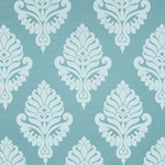 Haute House Fabric - Shelby Teal - Damask Fabric #2923