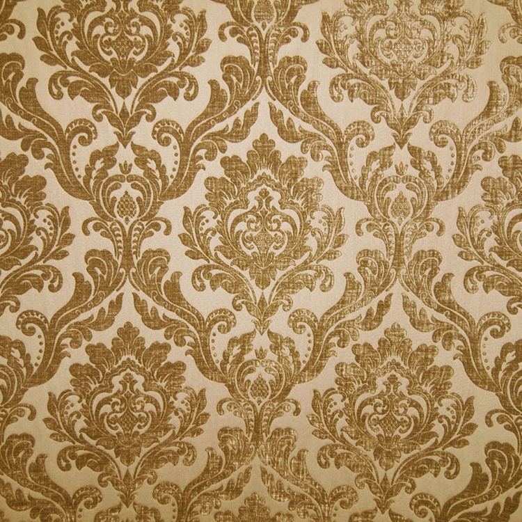 HHF Marcus Bronze damask chenille upholstery fabric