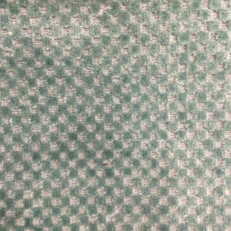 Haute House Fabric - Cavalli Seaspray - Check/Plaid Velvet #3895