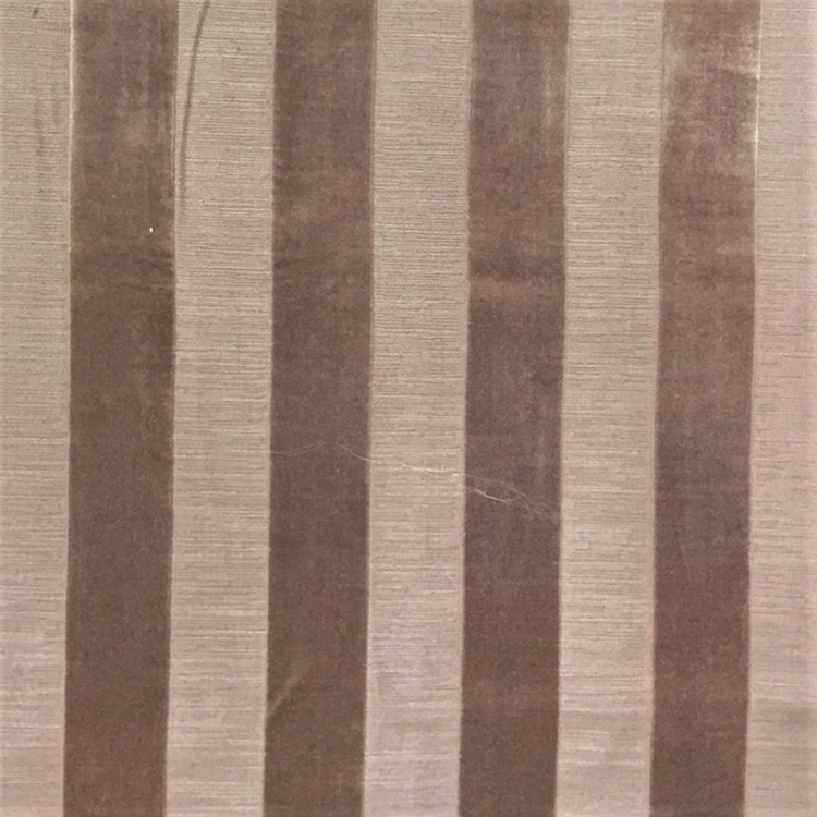 Haute House Fabric - Bande Mocha - Stripe Velvet #3903