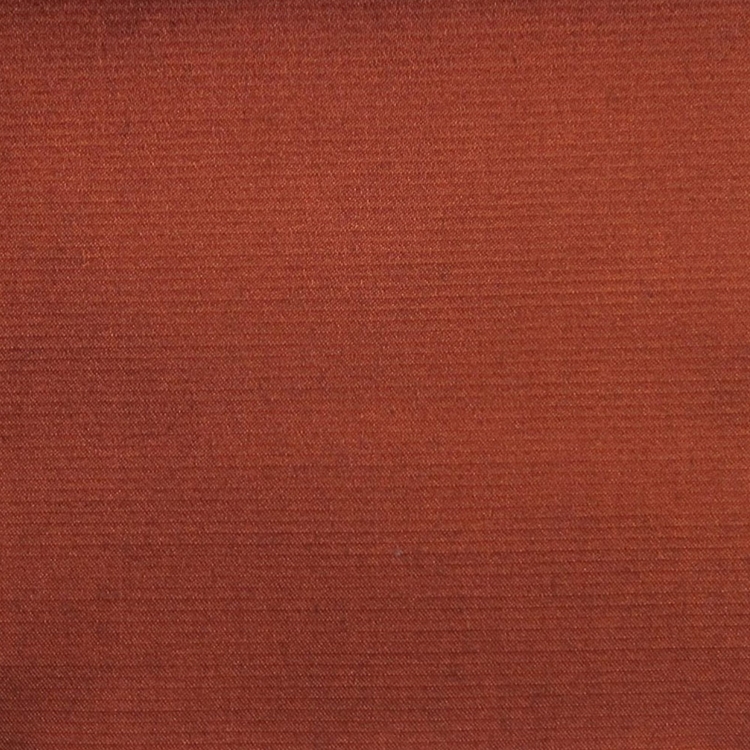 Haute House Fabric - Rat Pack Terracotta - Solid Satin Fabric #3994