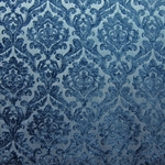 HHF Marcus Denim damask chenille upholstery fabric