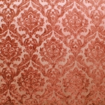 HHF Marcus Rust damask chenille upholstery fabric
