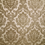 HHF Marcus Taupe damask chenille upholstery fabric
