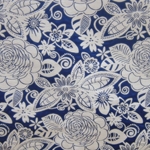Haute House Fabric - Fiesta Sapphire - Floral #2871
