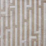 Haute House Fabric - Amazement Ecru - Chenille Geometric Fabric #2890