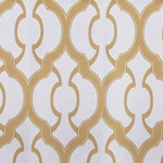 Haute House Fabric - Mila Gold- Geometric Upholstery Fabric