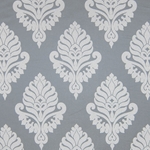 Haute House Fabric - Shelby Grey - Damask Fabric #2919