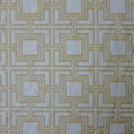 Haute House Fabric - Hollyhock Citrine - Geometric Chenille Fabric #3006