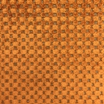 Haute House Fabric - Cavalli Orange - Check/Plaid Velvet #3893