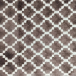 Haute House Fabric - Arcade Mocha - Velvet Geometric Fabric #4362