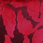 Haute House Fabric - Davis Cranberry - Velvet Upholstery Fabric #4371