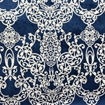 Haute House Fabric - Capilla Navy - Damask Velvet #4521