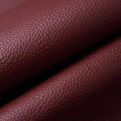 Haute House Fabric - Prestige Maroon - Leather Upholstery Fabric #5322