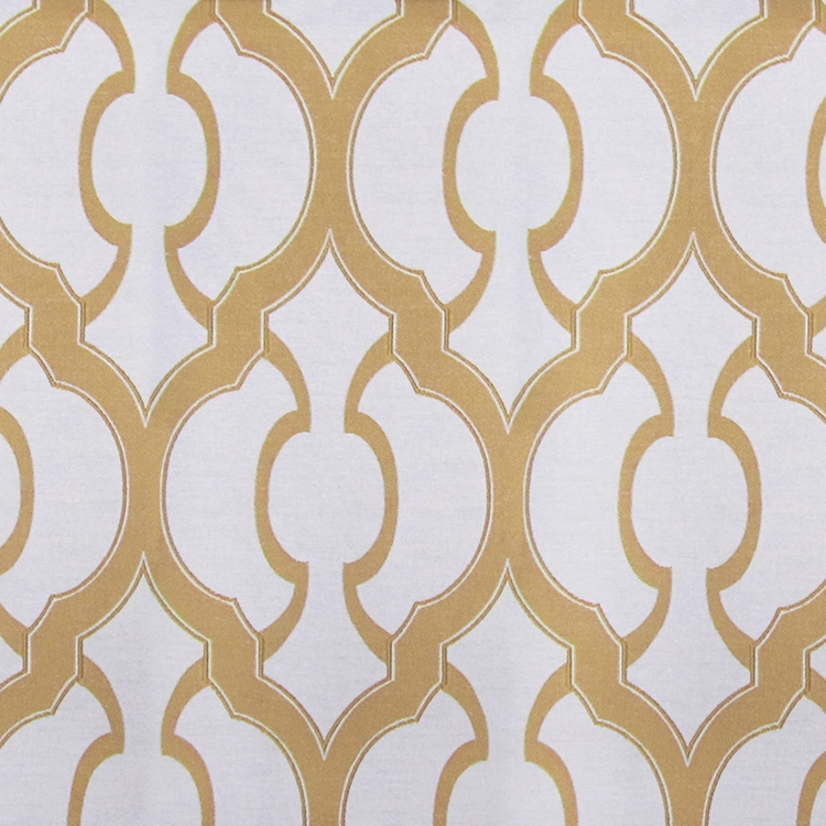 Haute House Fabric - Mila Gold- Geometric Upholstery Fabric