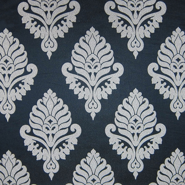 Haute House Fabric - Shelby Black - Damask Fabric 