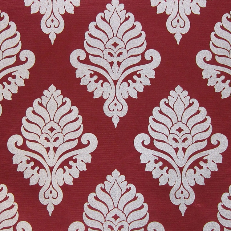 Haute House Fabric - Shelby Red - Damask Fabric #2917