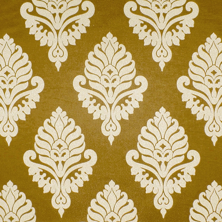 Haute House Fabric - Shelby Gold - Damask Fabric #2918