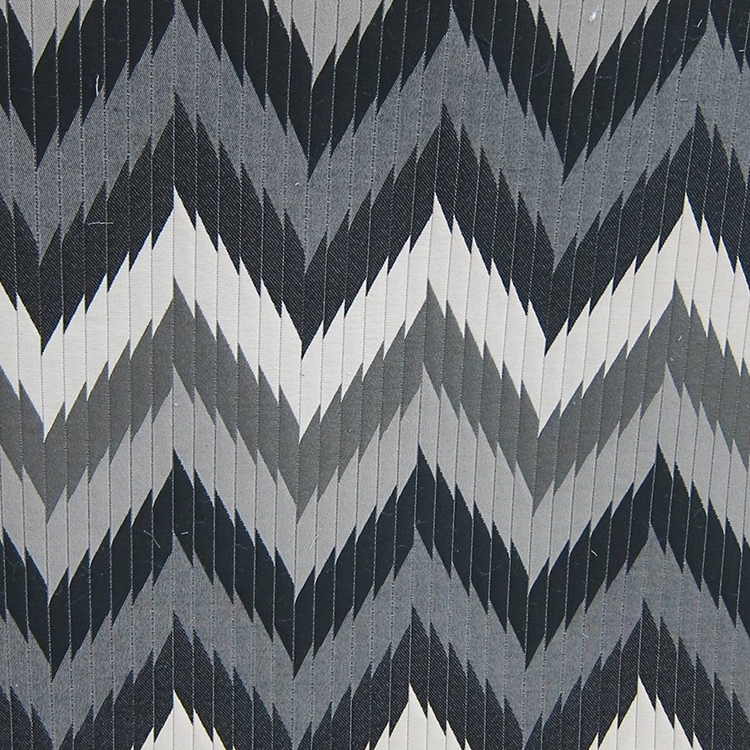 Haute House Fabric -Maison 2 Black - Chevron Fabric #3162