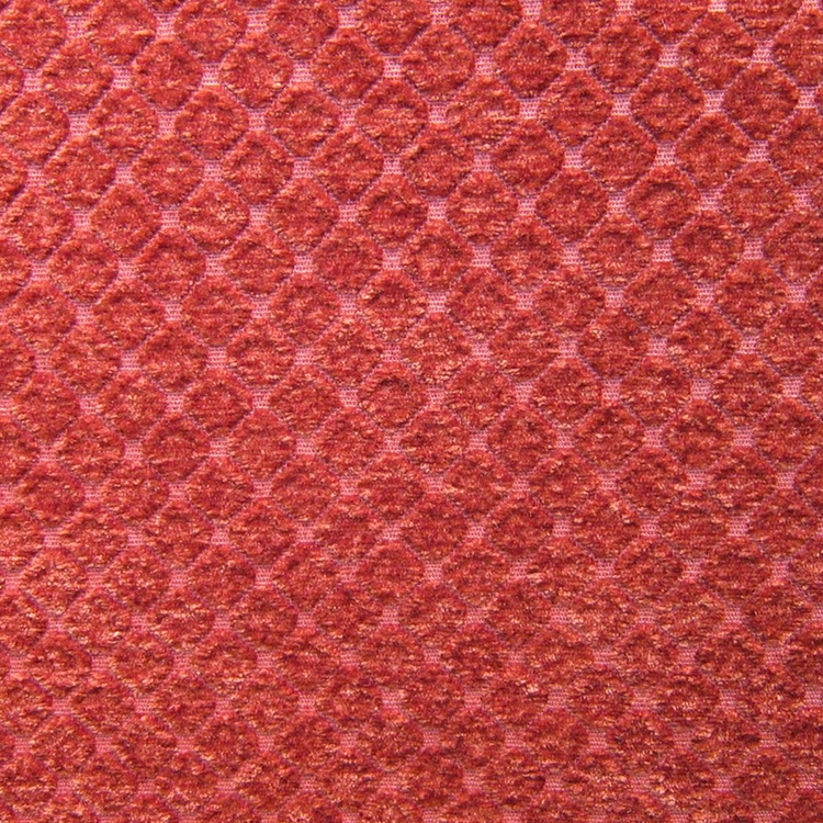 Haute House Fabric - Cobblestones Scarlet - Chenille Fabric #3176