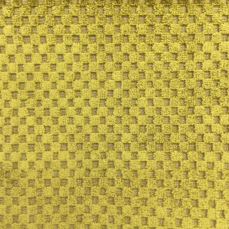 Haute House Fabric - Cavalli Gold - Check/Plaid Velvet #3888