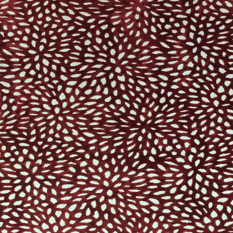 Haute House Fabric - Bande Crimson - Floral Velvet #3905