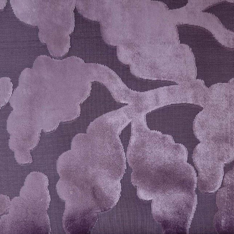 Haute House Fabric - Davis Plum - Velvet Upholstery Fabric #4376