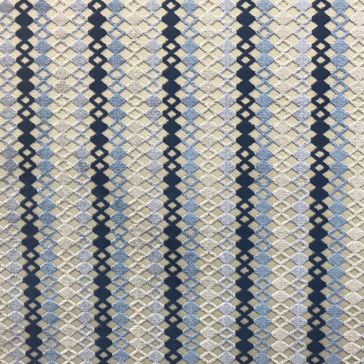 Haute House Fabric - Eiza Azure - Velvet Fabric #4536