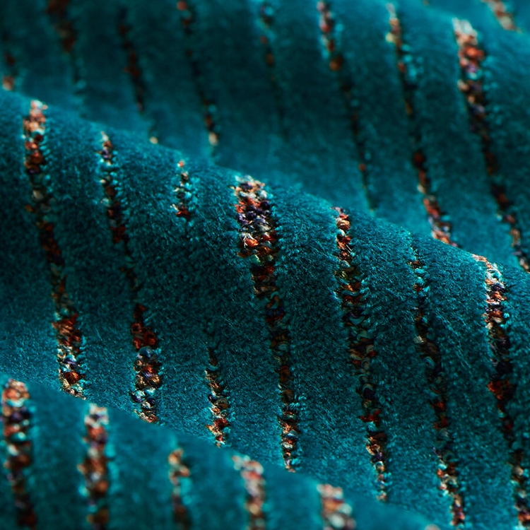 Haute House Fabric - Saloon Peacock - Velvet #5174