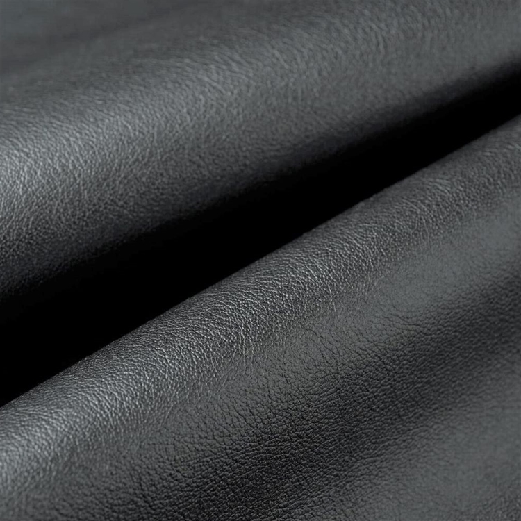 Haute House Fabric - Aura Slate - Leather Upholstery Fabric #5196